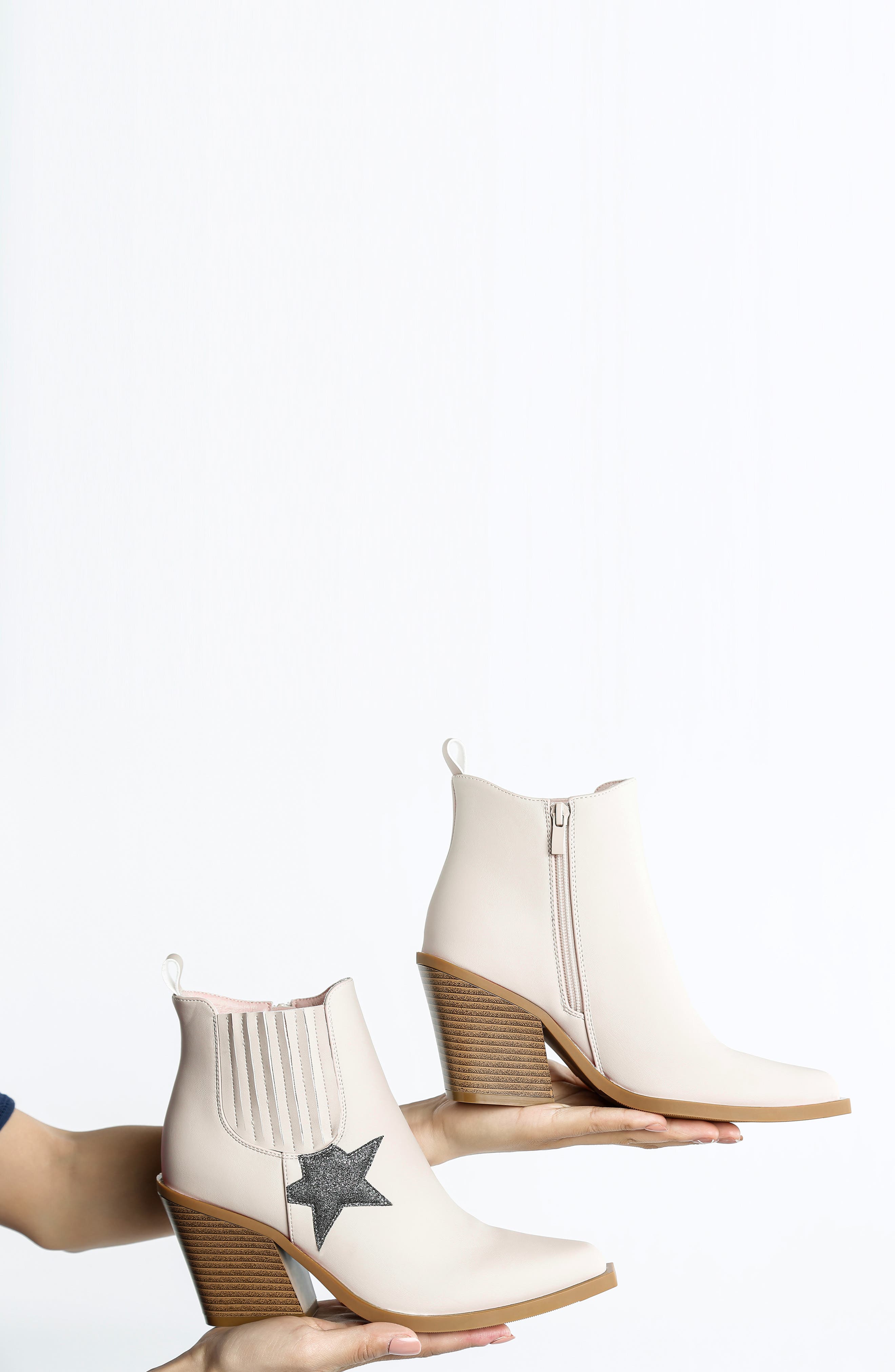 LONDON RAG Melt Down Glitter Star Bootie, Alternate, color, 