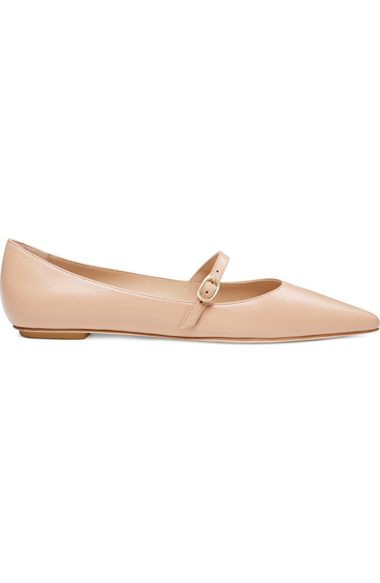 Stuart Weitzman Emilia Mary Jane Flat, Alternate, color, Adobe