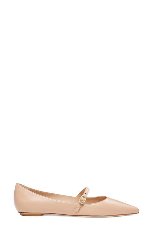 Stuart Weitzman Emilia Pointed-toe Ballet Flats In Neutral