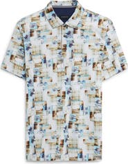 Bugatchi Digital Photo Print Polo
