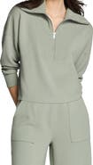 SPANX® AirEssentials French Rib Quarter Zip Pullover