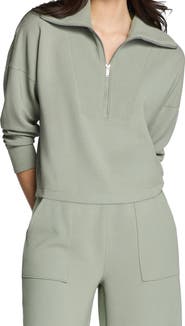 SPANX® AirEssentials French Rib Quarter Zip Pullover