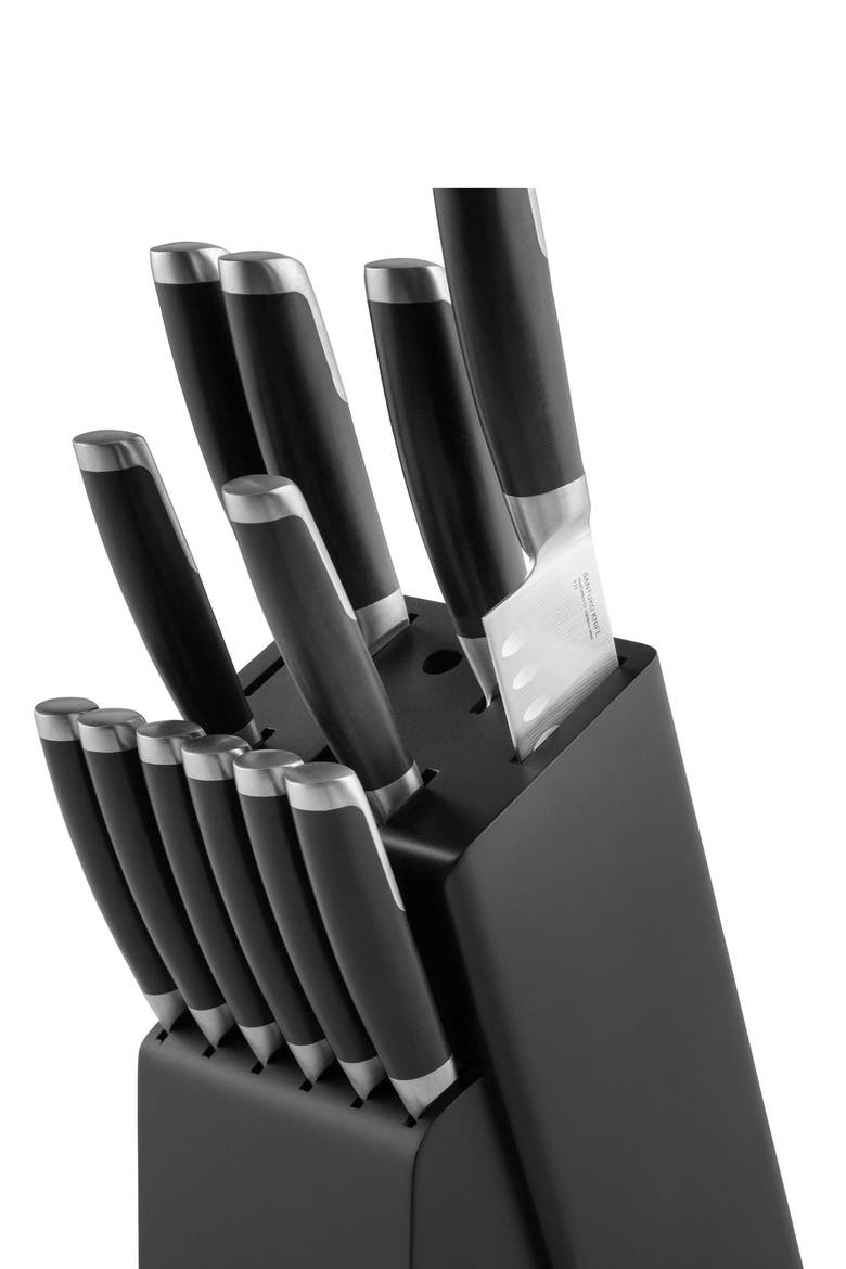 Leo Graphite Santoku Knife, Alternate, color, BLACK