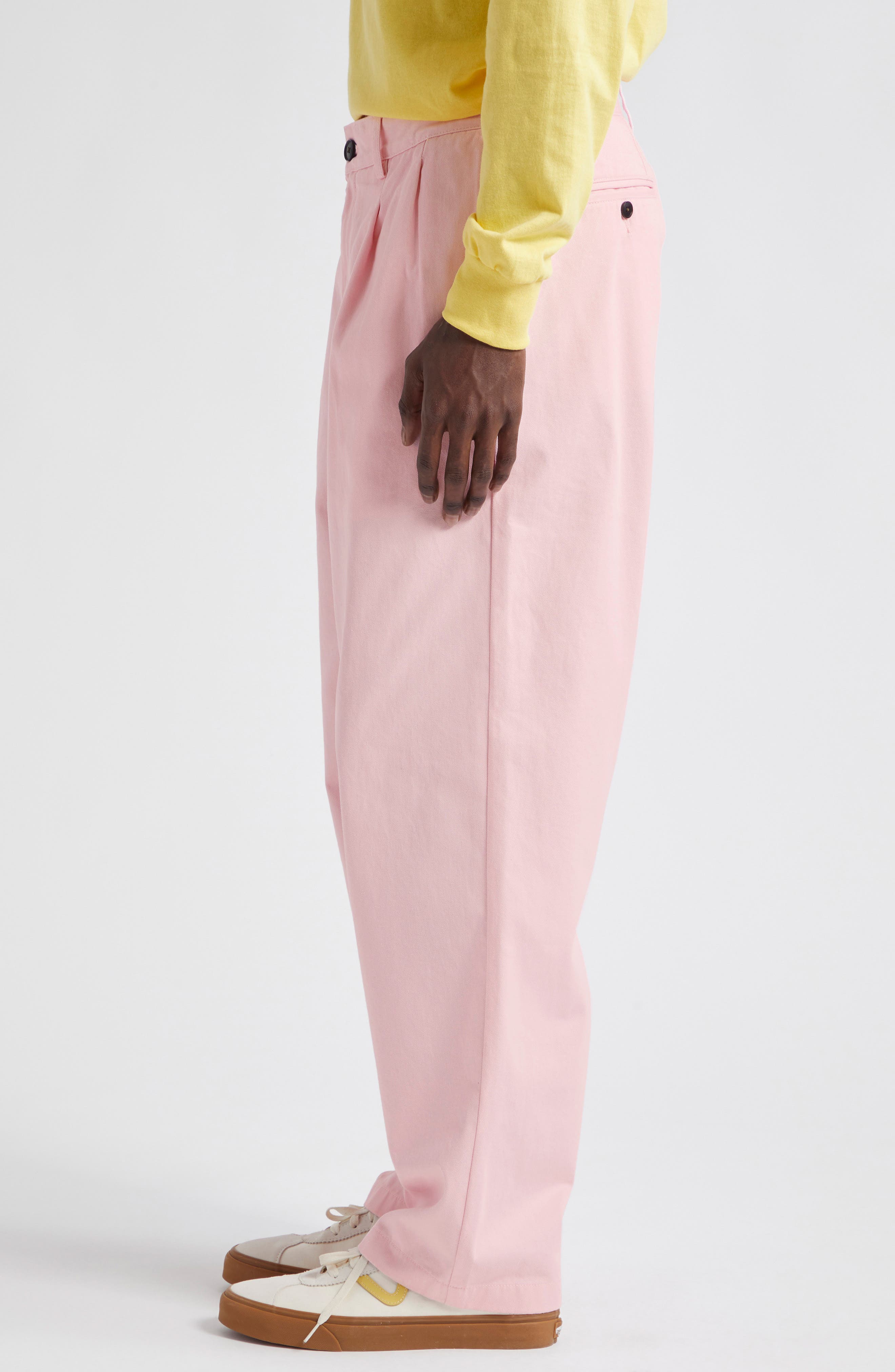 Noah Double Pleat Twill Pants (Men) | Nordstrom