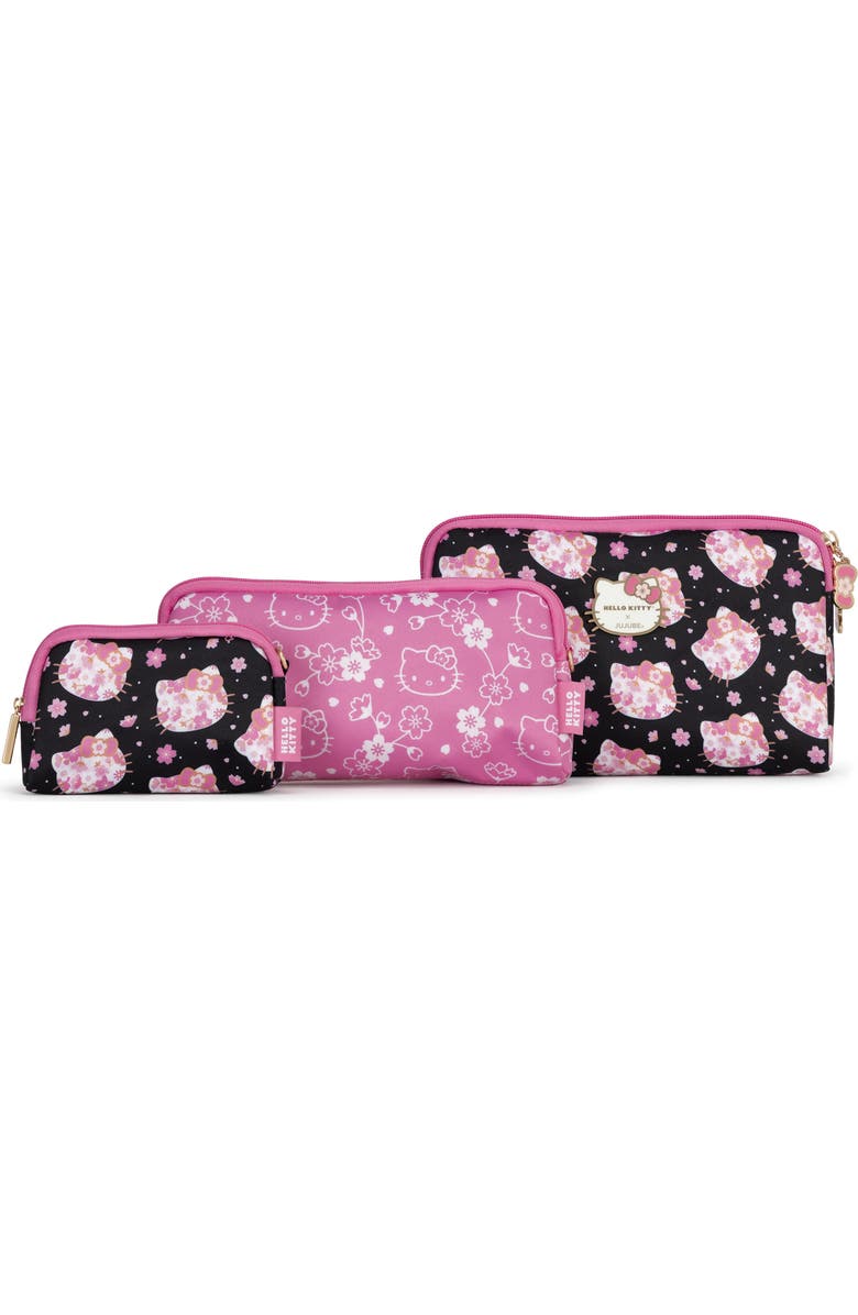 JuJuBe Be Set Zip Top Case, Alternate, color, Cherry Blossoms