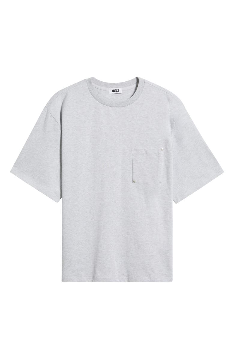 KROST Rivet Pocket Cotton T-Shirt, Alternate, color, Heather Gray