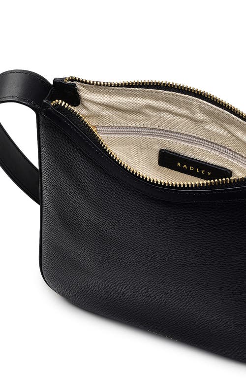 Radley Longford Lane Slim Leather Crossbody Bag In Black