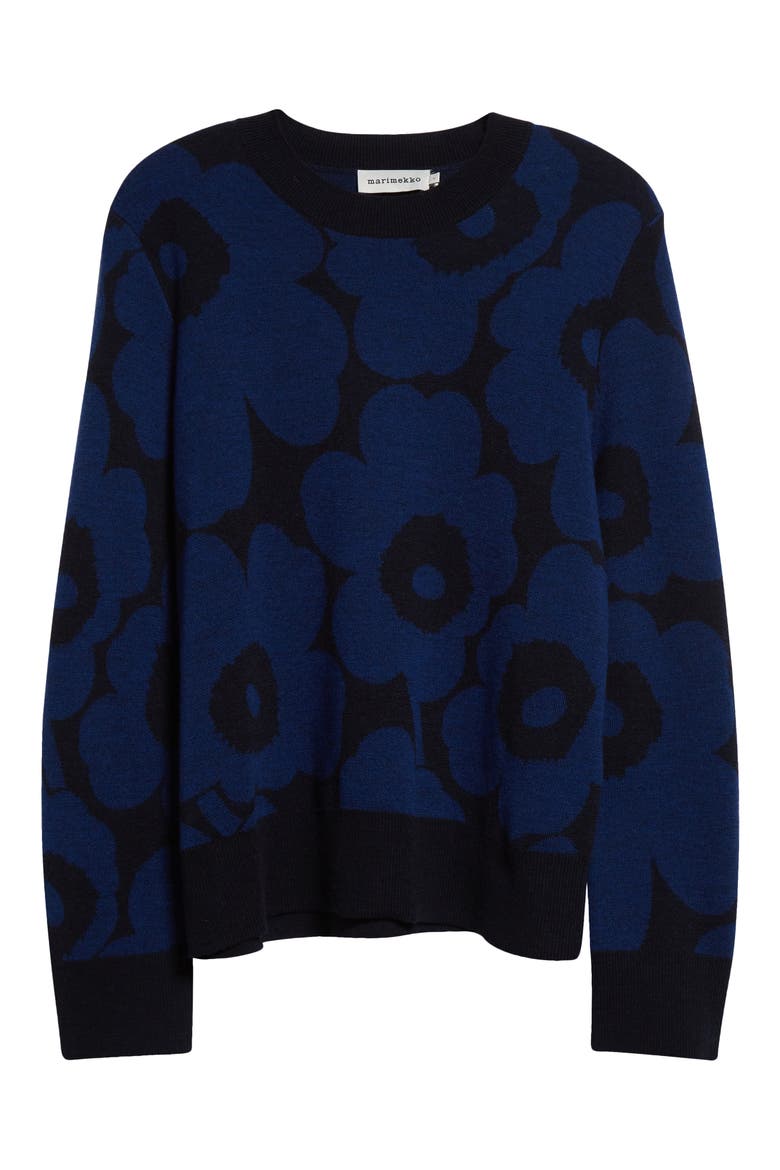 Koolaus Pieni Unikko Wool Sweater, Alternate, color, BLUE DARK BLUE