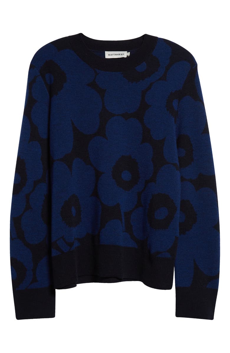 Marimekko Koolaus Pieni Unikko Wool Sweater, Alternate, color, 