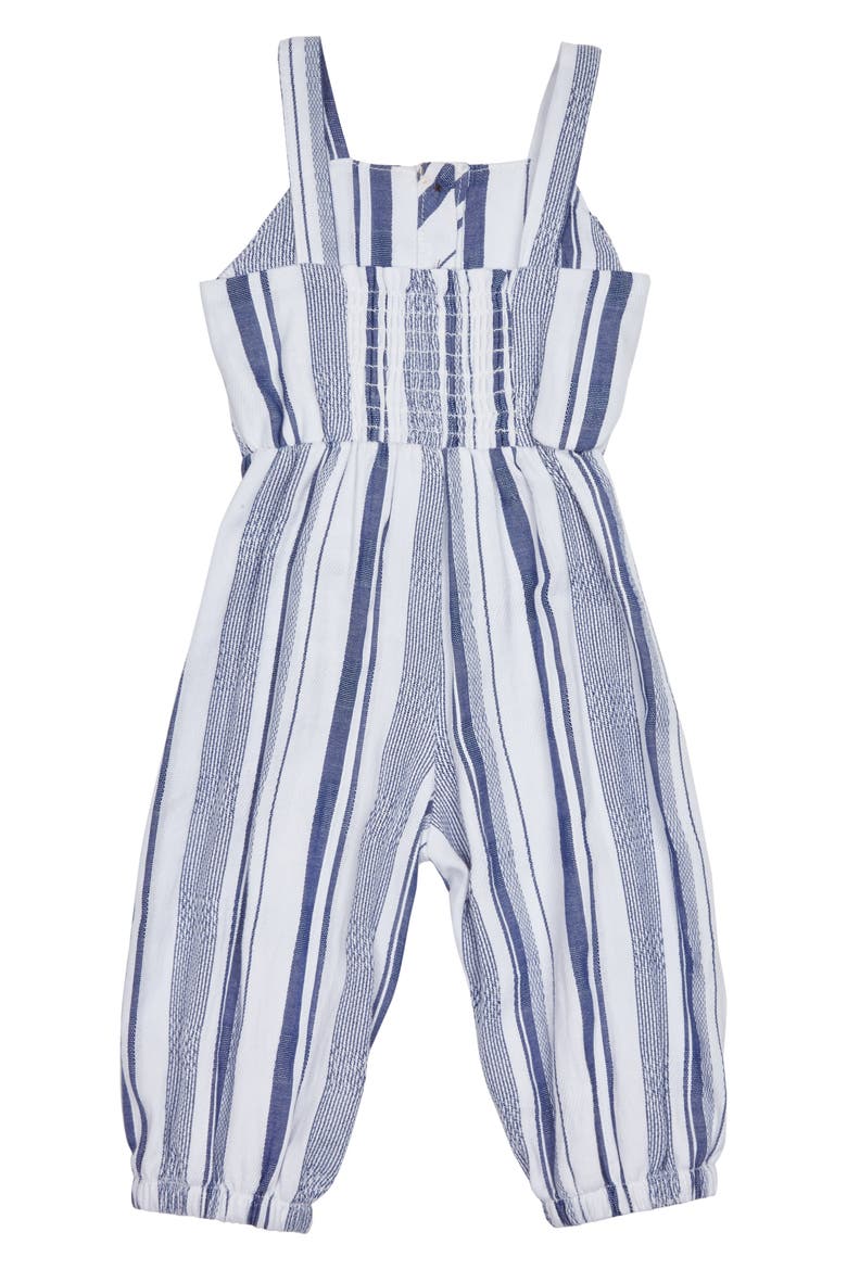 Habitual Stripe Jumpsuit, Alternate, color, INDIGO