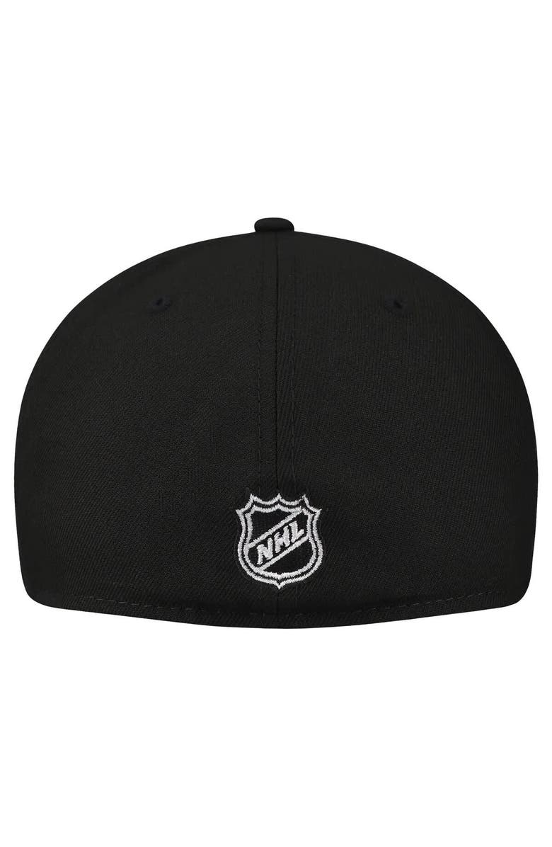 New Era Men's New Era Black Los Angeles Kings Oversized Vintage Arch 59Fifty Fitted Hat, Alternate, color, Black