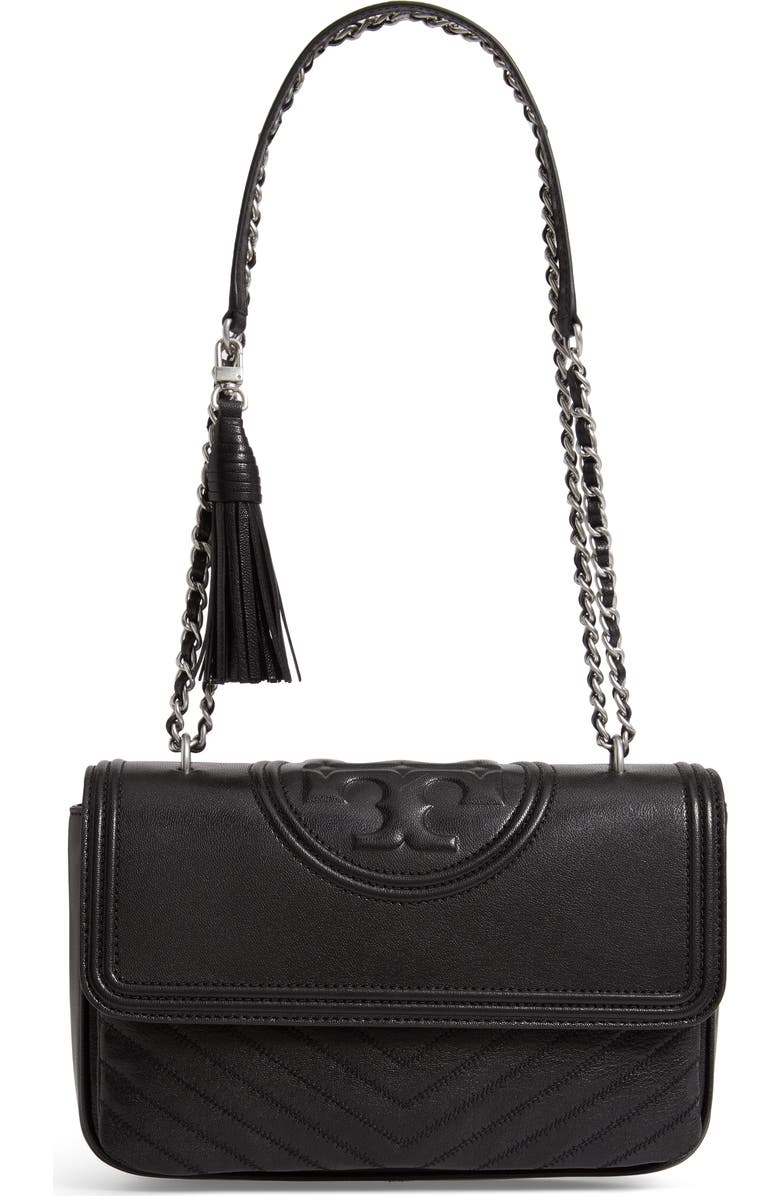 Tory Burch Fleming Leather Convertible Shoulder Bag, Main, color,