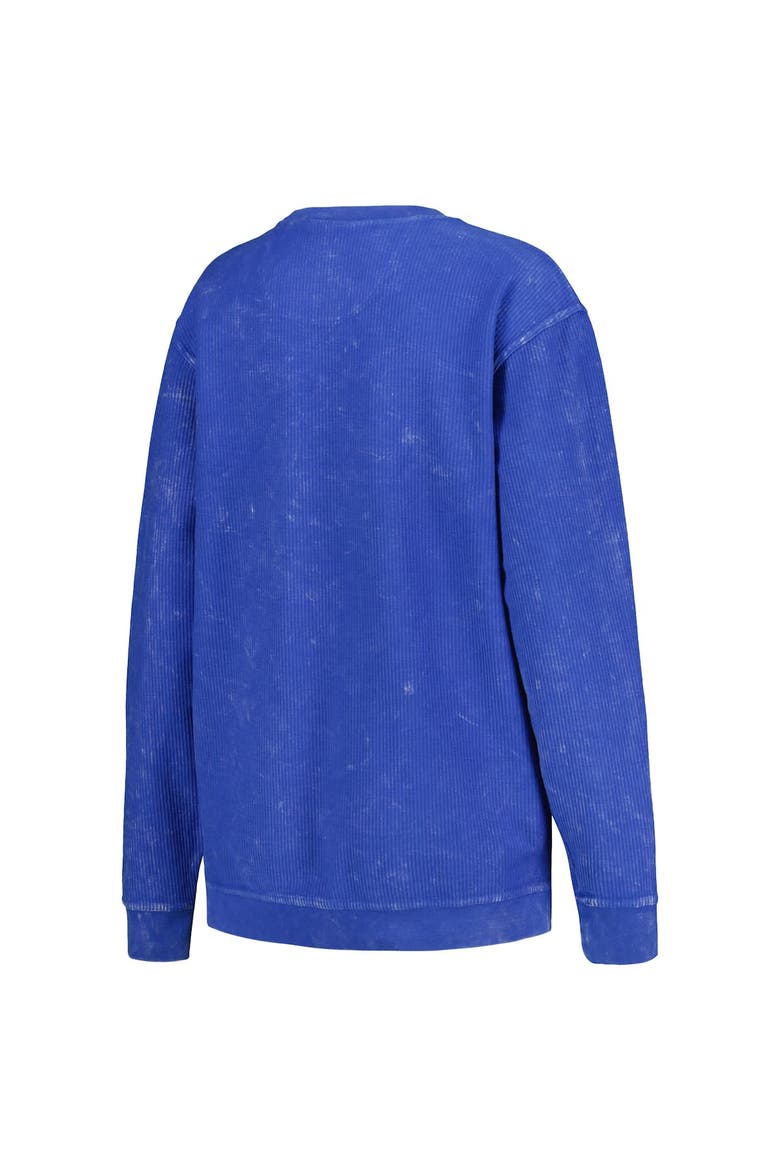 Women's G-III 4Her by Carl Banks Powder Blue Los Angeles Chargers Comfy Cord Pullover Sweatshirt, Alternate, color, Powder Blue