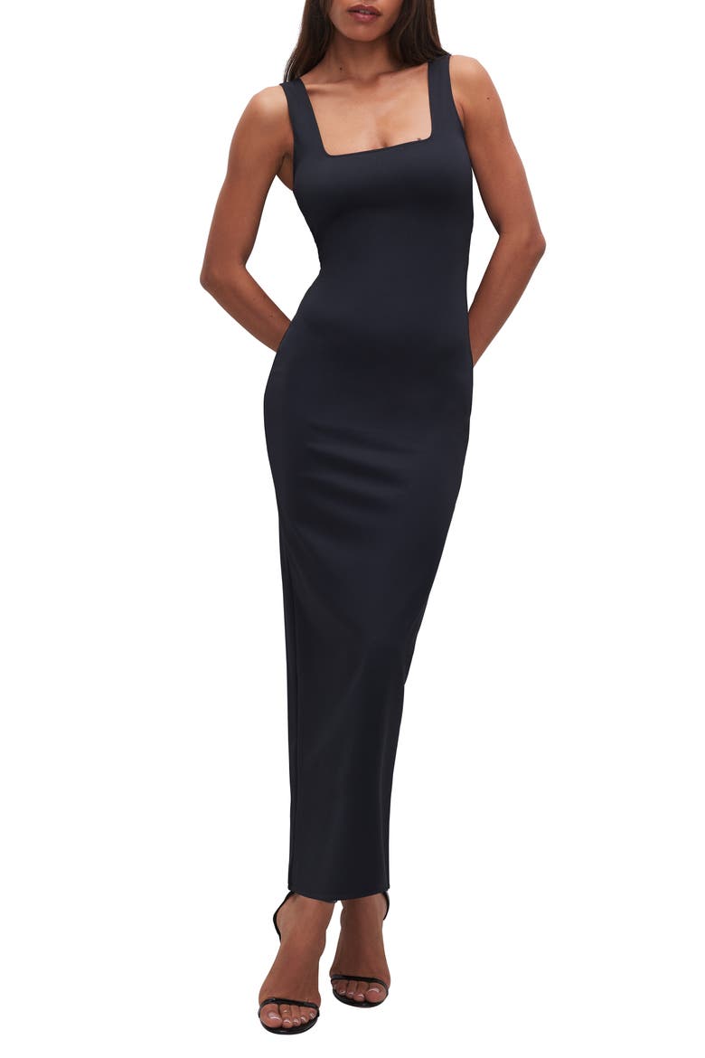 Sculpting Modern Tank Maxi Dress, Main, color, BLACK001