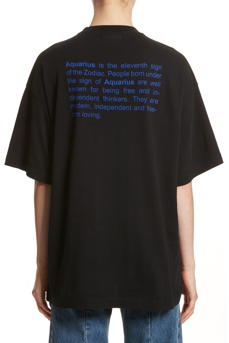 Horoscope Tee, Alternate, color, AQUARIUS