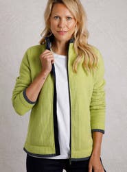 Weird Fish Ariana Full Zip Grid Fleece