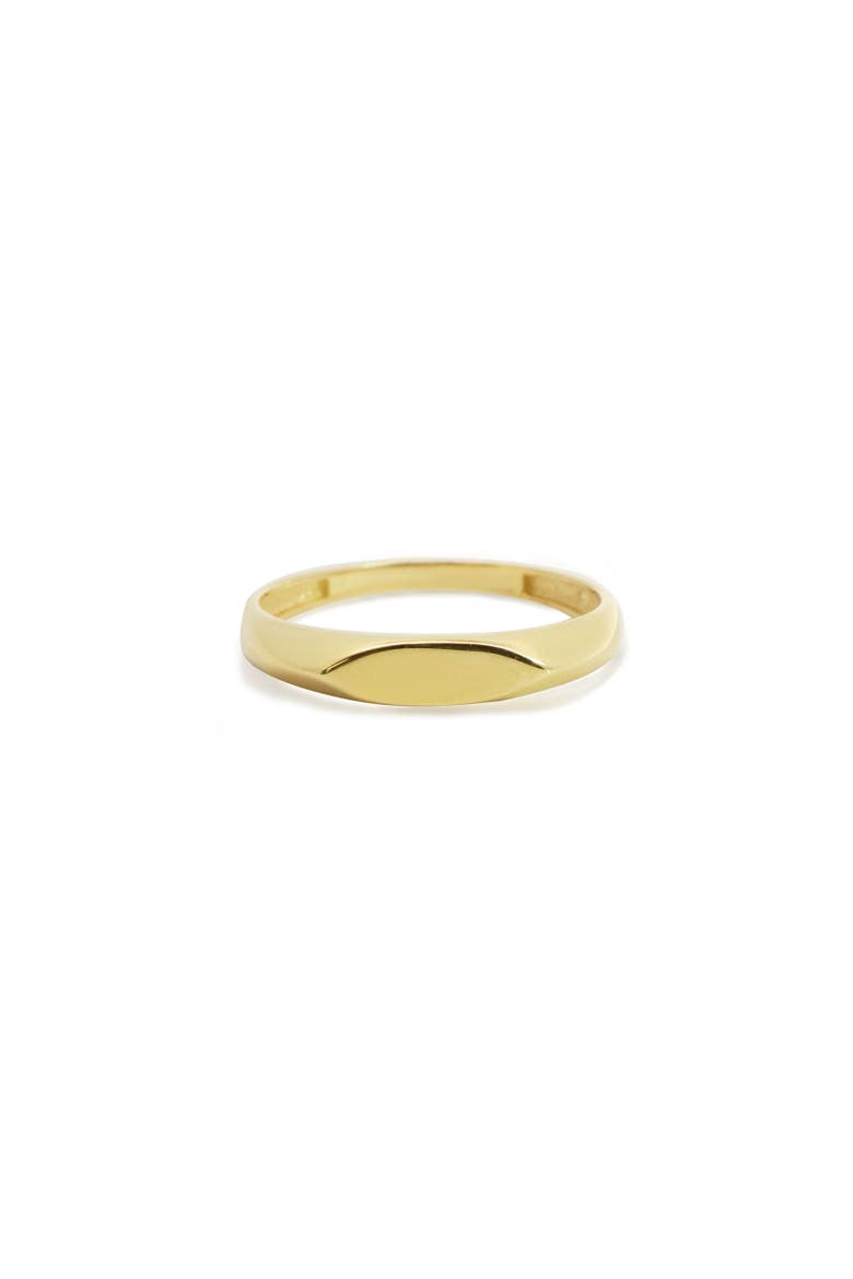 Marquise Signet Ring, Main, color, Yellow Gold