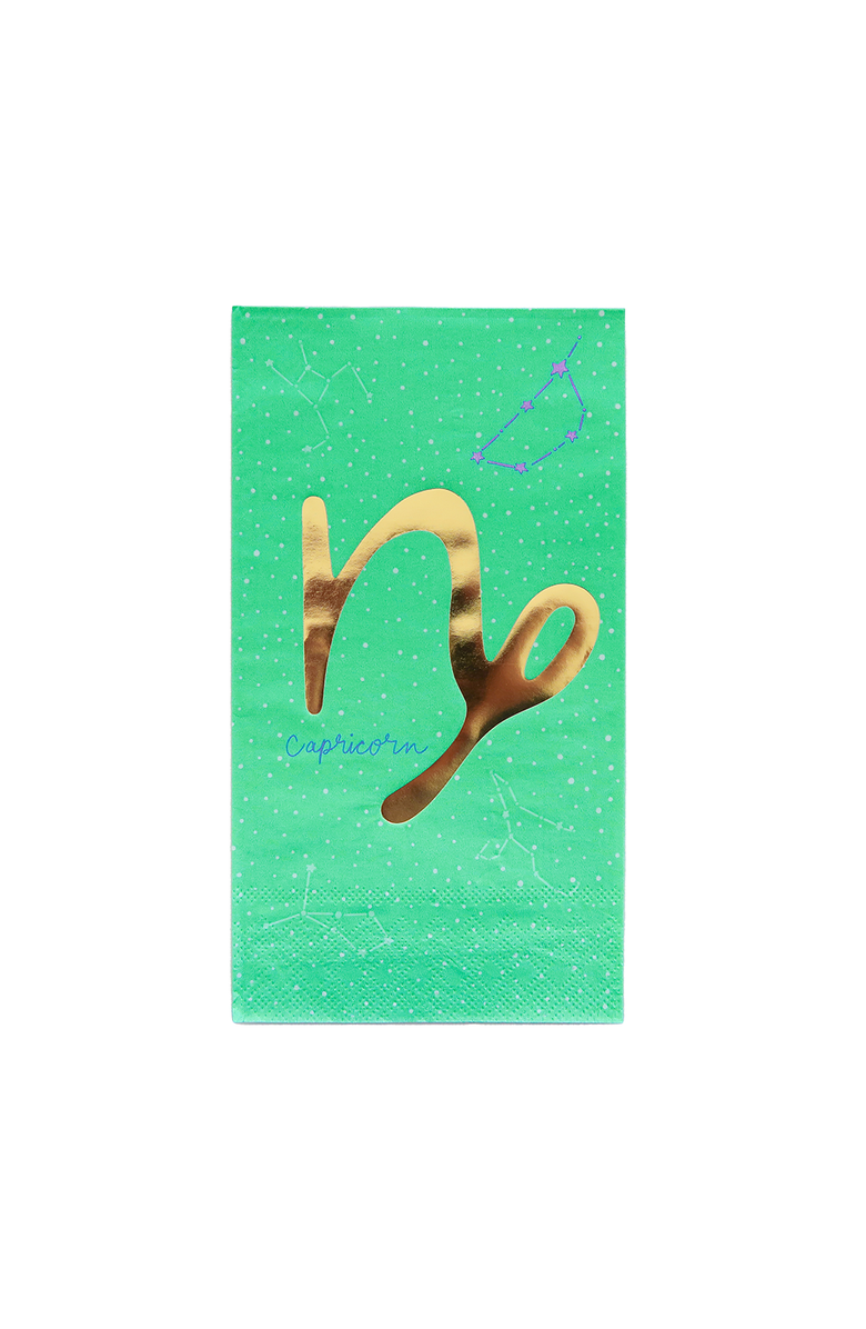 Jollity 
Co Zodiac Themed Guest Napkins, Main, color, Capricorn
