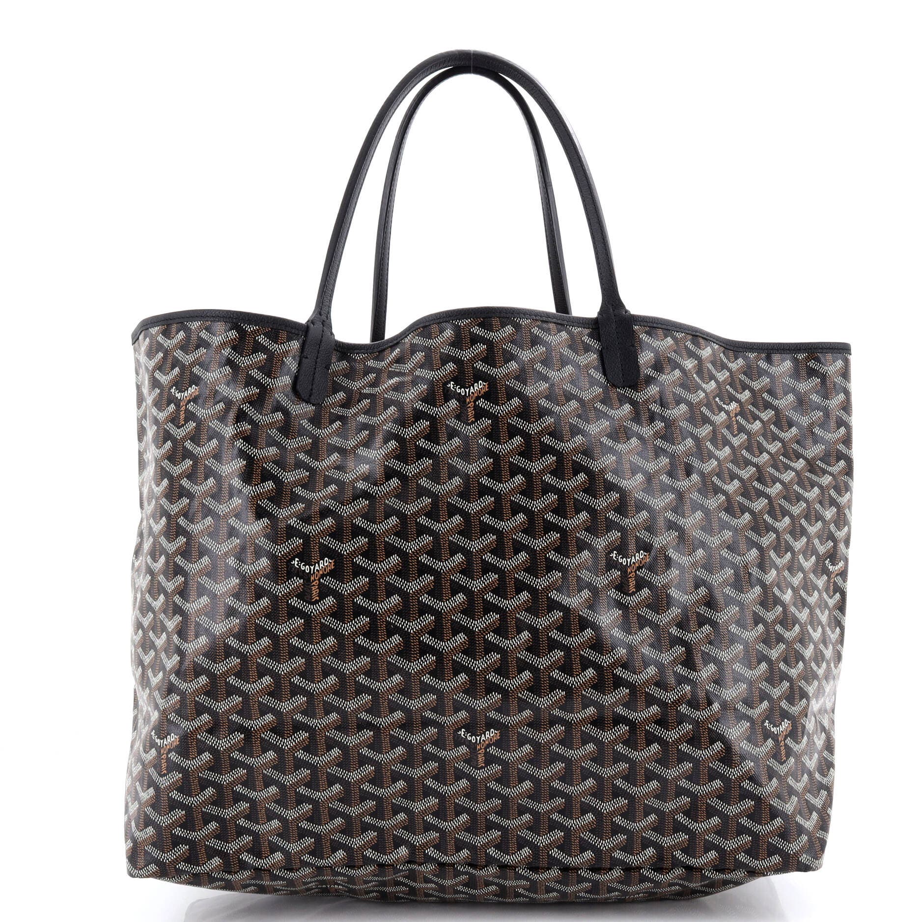 Pre-Owned Goyard Saint Louis Tote Coated Canvas GM, Main, color, 