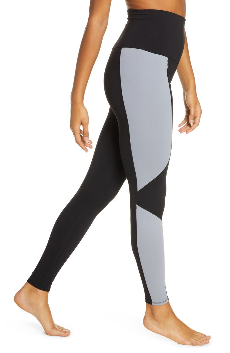 Live The Process Geometric Colorblock Leggings, Alternate, color, 