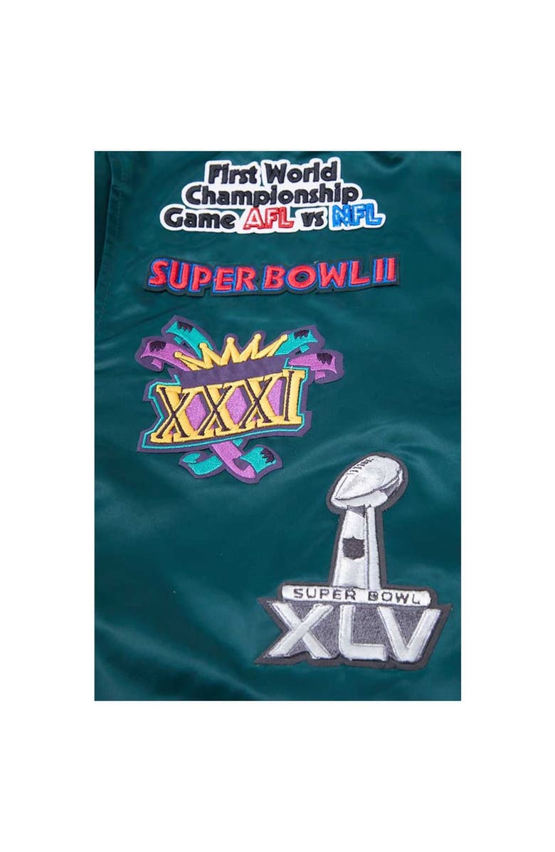 PRO STANDARD Men's Pro Standard Green Green Bay Packers Championship Satin Full-Snap Varsity Jacket, Alternate, color, Green