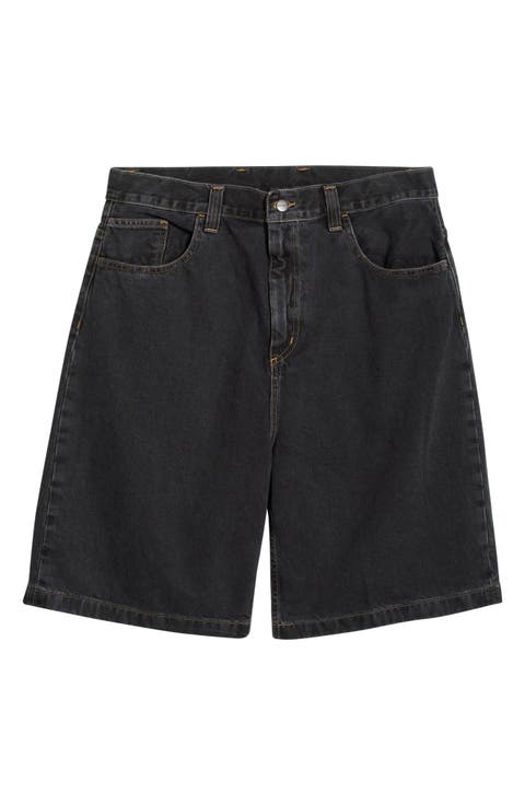 Brandon Stonewashed Loose Fit Denim Shorts