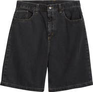 Carhartt Work In Progress Brandon Stonewashed Loose Fit Denim Shorts