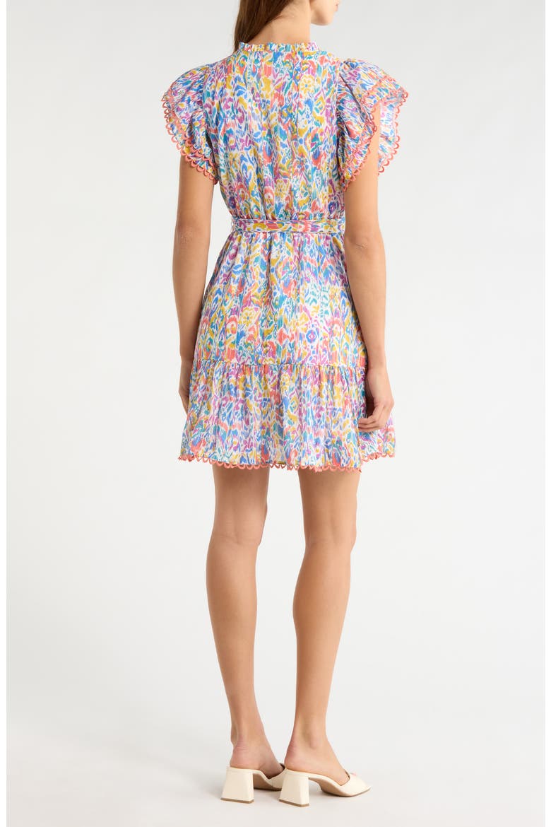 Eriny Verbena Floral Cotton Dress, Alternate, color, CREAM-MULTI
