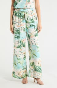 SUGARLIPS Piti Town Snipy High Waist Wide Leg Pants