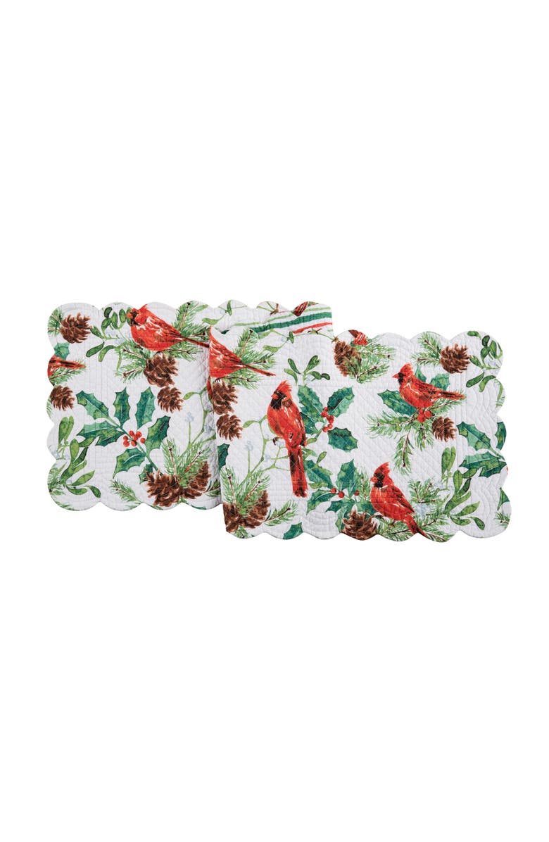 C&F Home Delwyn Cardinal Table Runner 14" x 51", Main, color, Green