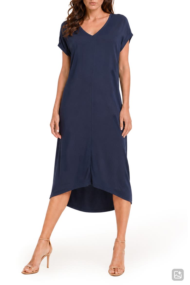 Barcelona Tunic Midi Dress, Main, color, NAVY BLAZER