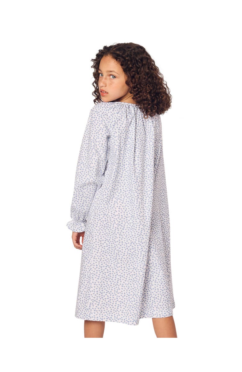 Petite Plume Kids' Delphine Heart Print Nightgown, Alternate, color, 
