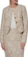 Donna Karan New York Sequin Tweed Blazer