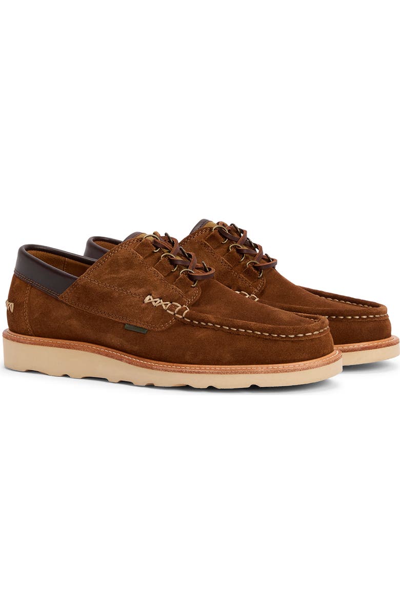 Barbour Murtun Lugged Lace-Up Shoe, Main, color, Light Tan Suede