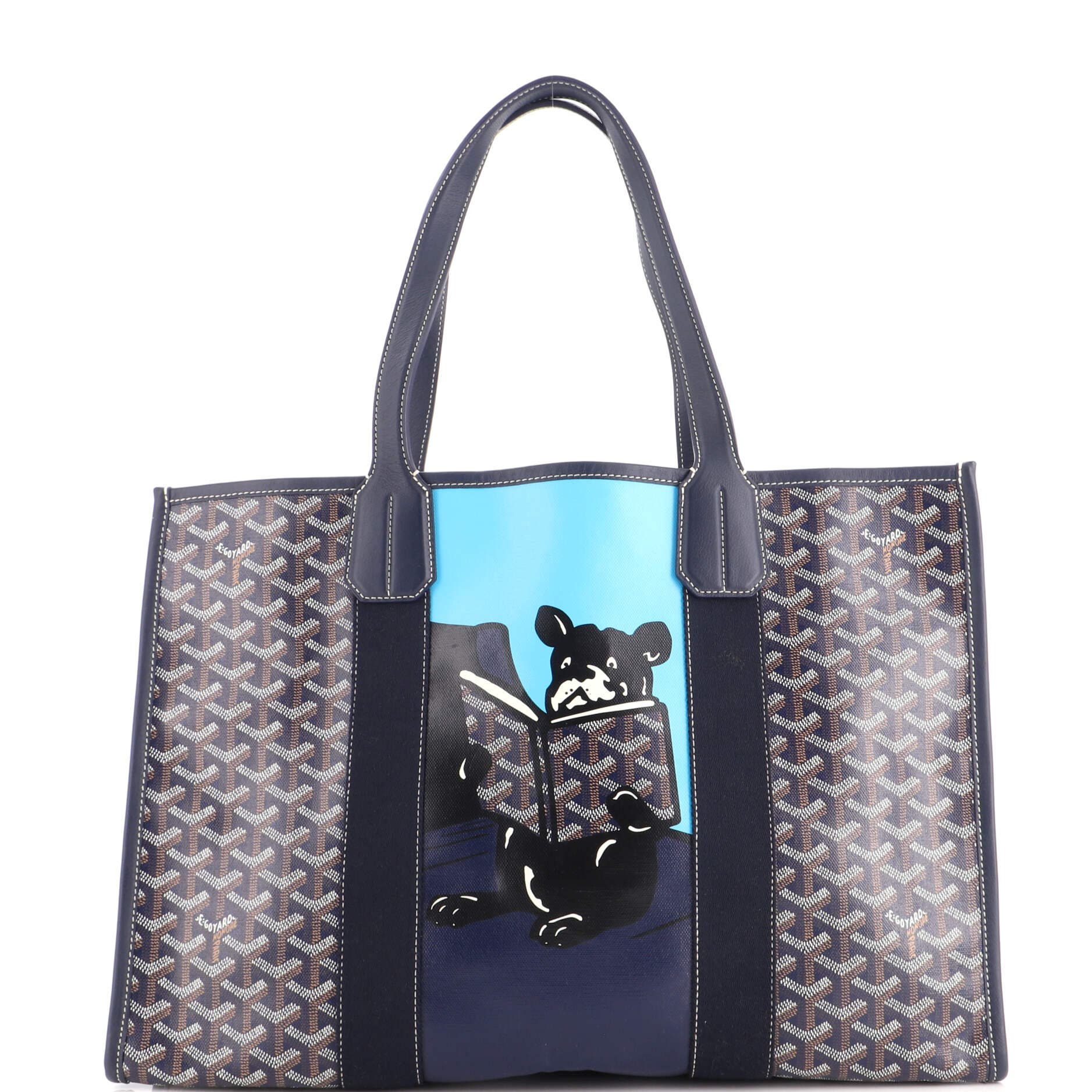Villette Tote Printed Coated Canvas MM, Main, color, Blue