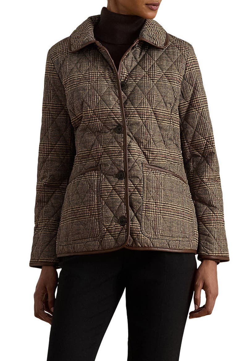 Quilted Jacket, Main, color, HERITAGE PLAID