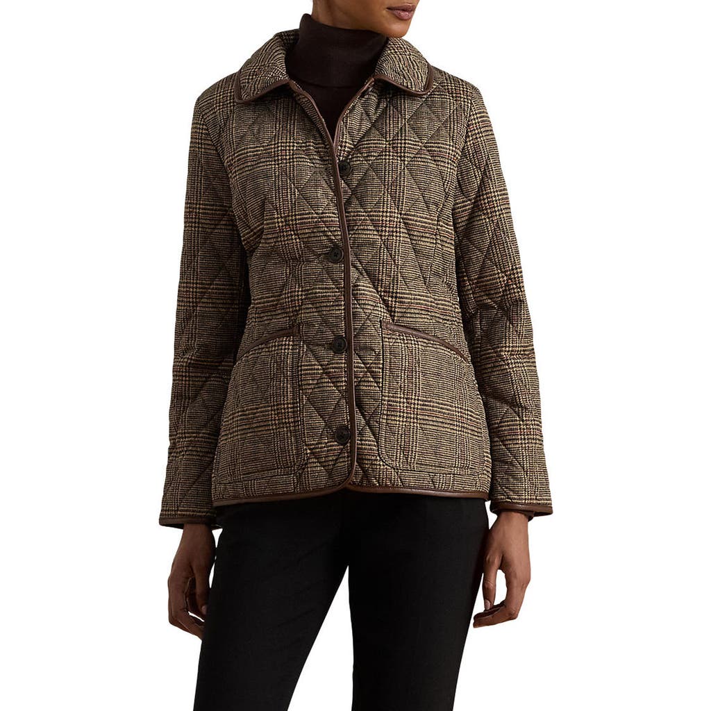 Ralph Lauren Lauren Quilted Jacket In Brown
