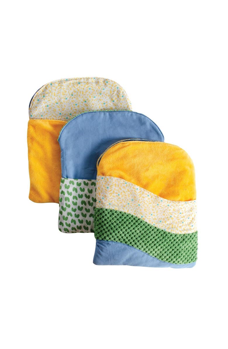 Kaplan Early Learning Company Crinkle Pockets - Natural - Set of 3, Main, color, Multicolored
