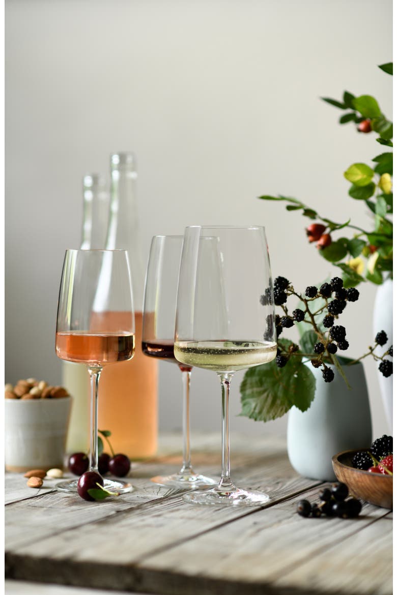Sensa Set of 6 Red Wine Glasses, Alternate, color, CLEAR