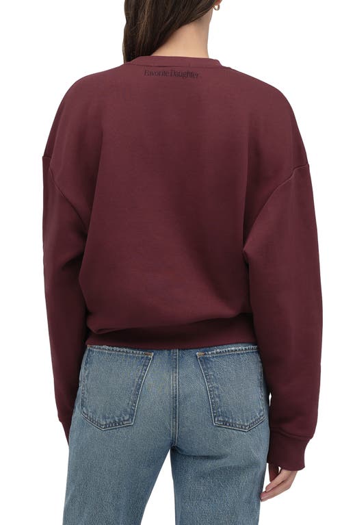 Favorite Daughter Go Sports Sweatshirt In Red