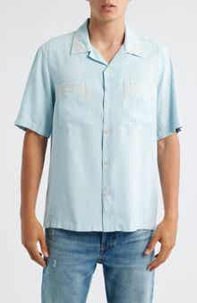 NN07 Julio Embroidered Button-Up Shirt