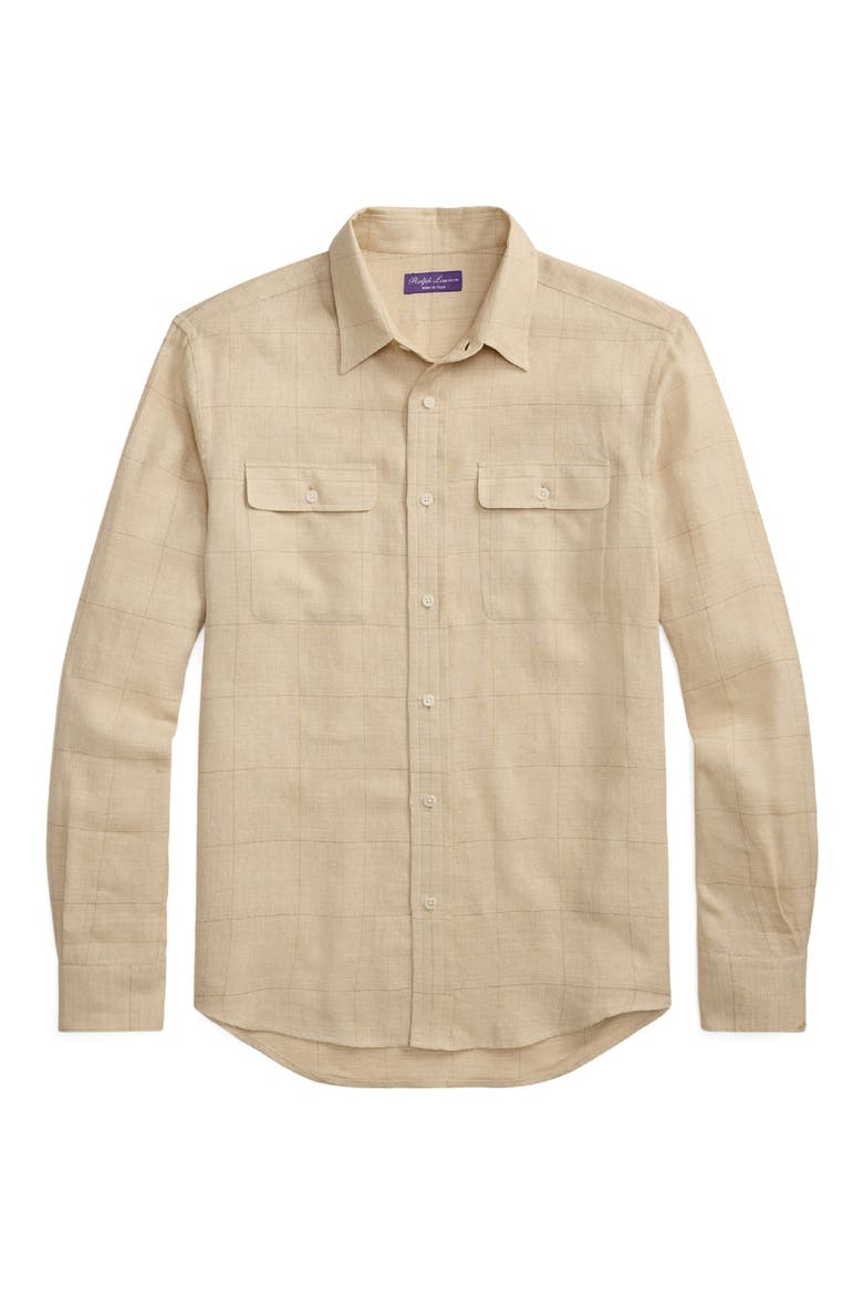 Windowpane Shirt, Alternate, color, CLASSIC TAN