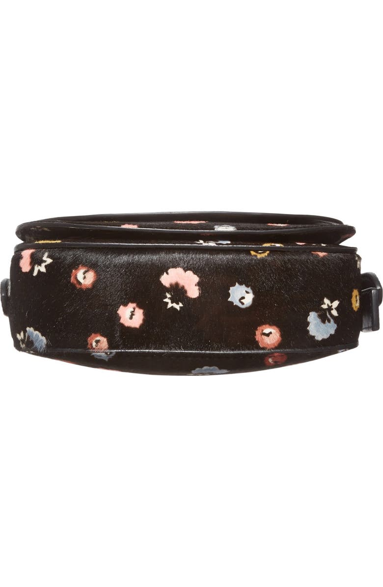COACH 1941 '23' Flower Print Genuine Calf Hair Saddle Bag, Alternate, color,