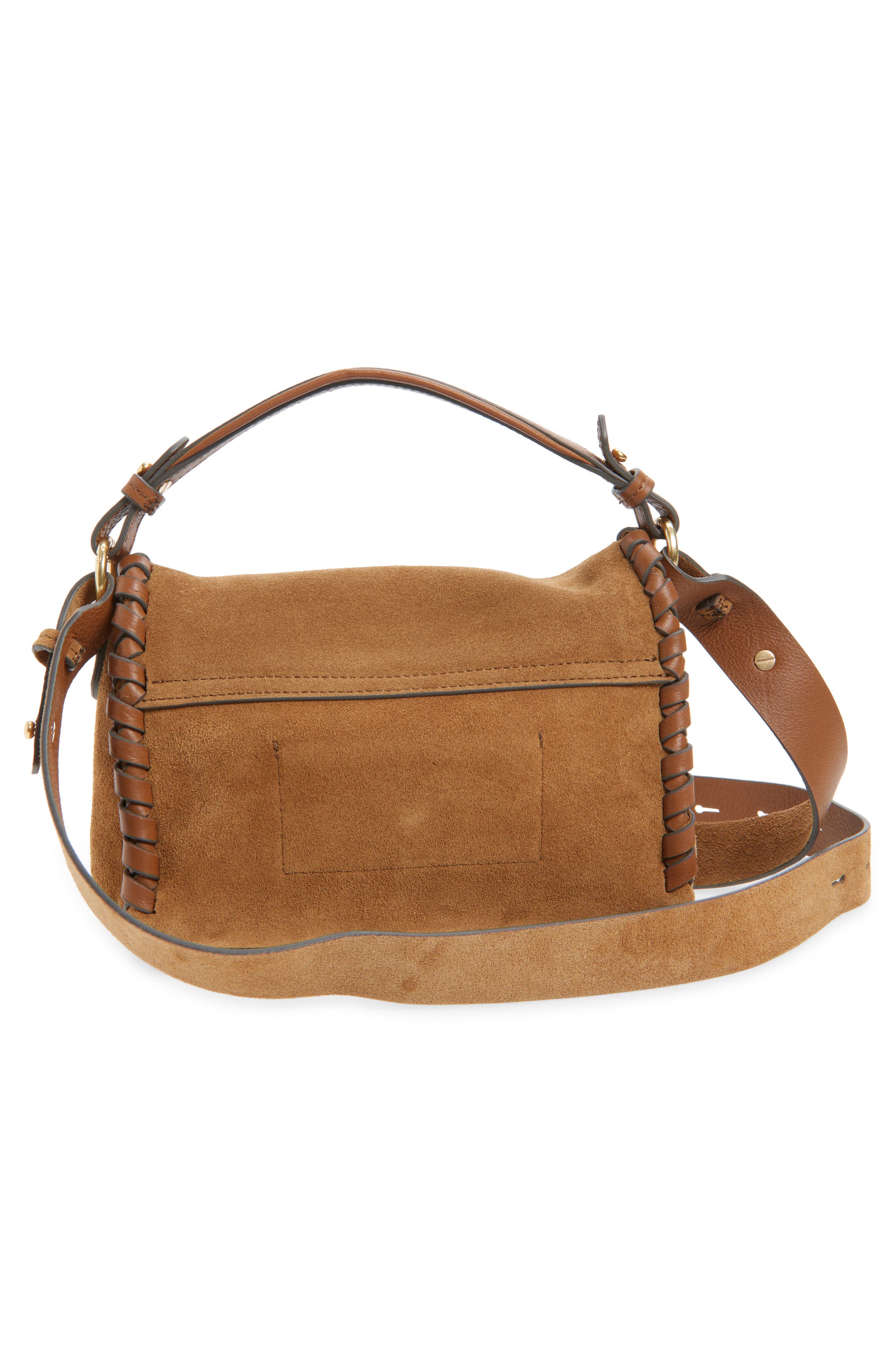 Anya Hindmarch Mortimer Whipstitch Crossbody Bag, Alternate, color, Pecan