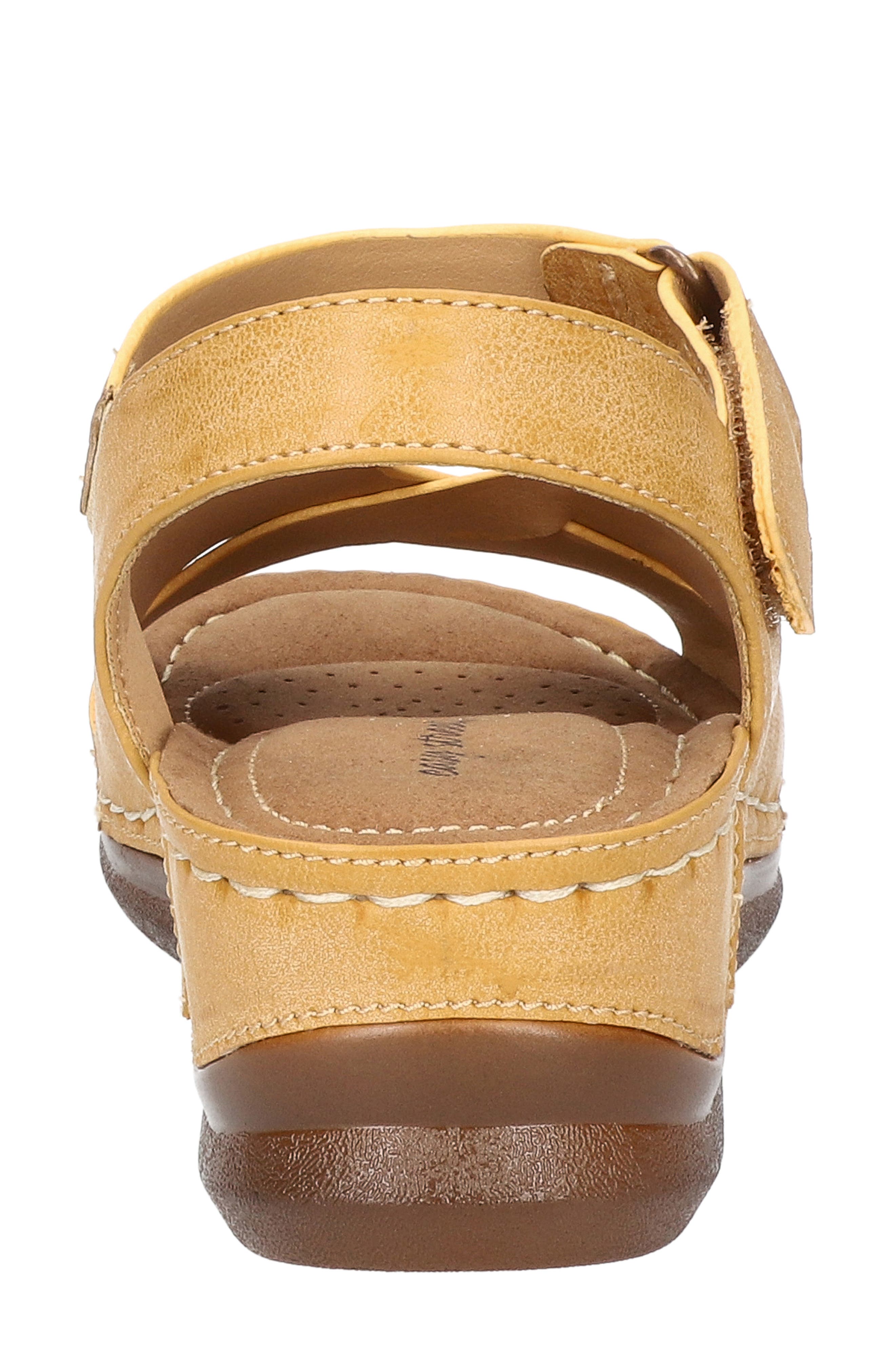 Lani Faux Leather Wedge Sandal, Alternate, color, BEIGE