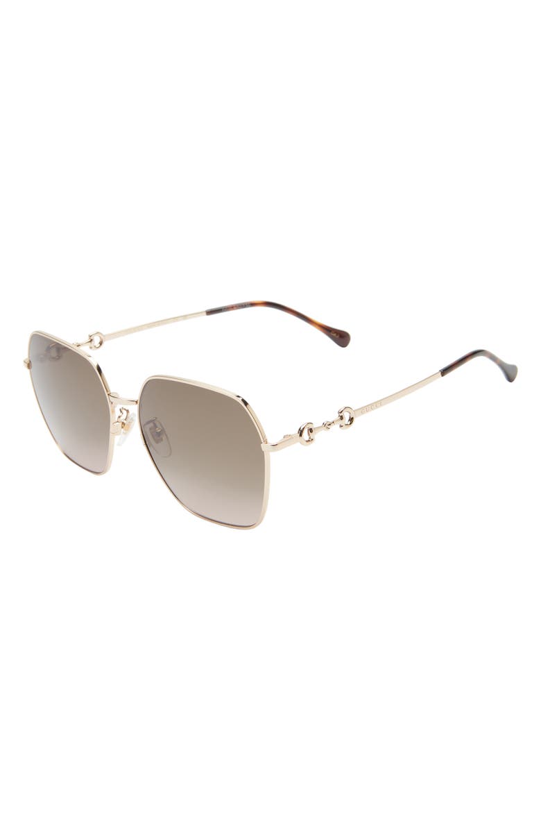 Gucci 60mm Square Sunglasses, Alternate, color,
