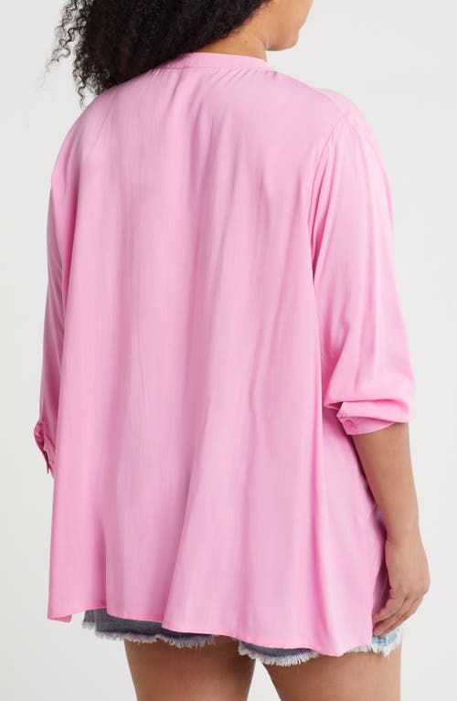 Boho Me Pintuck Long Sleeve Button-up Shirt