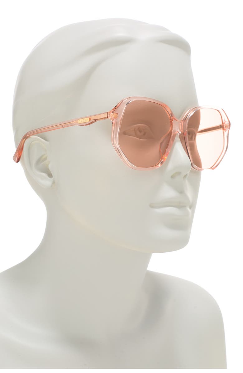 Gucci 59mm Unique Round Sunglasses, Alternate, color,