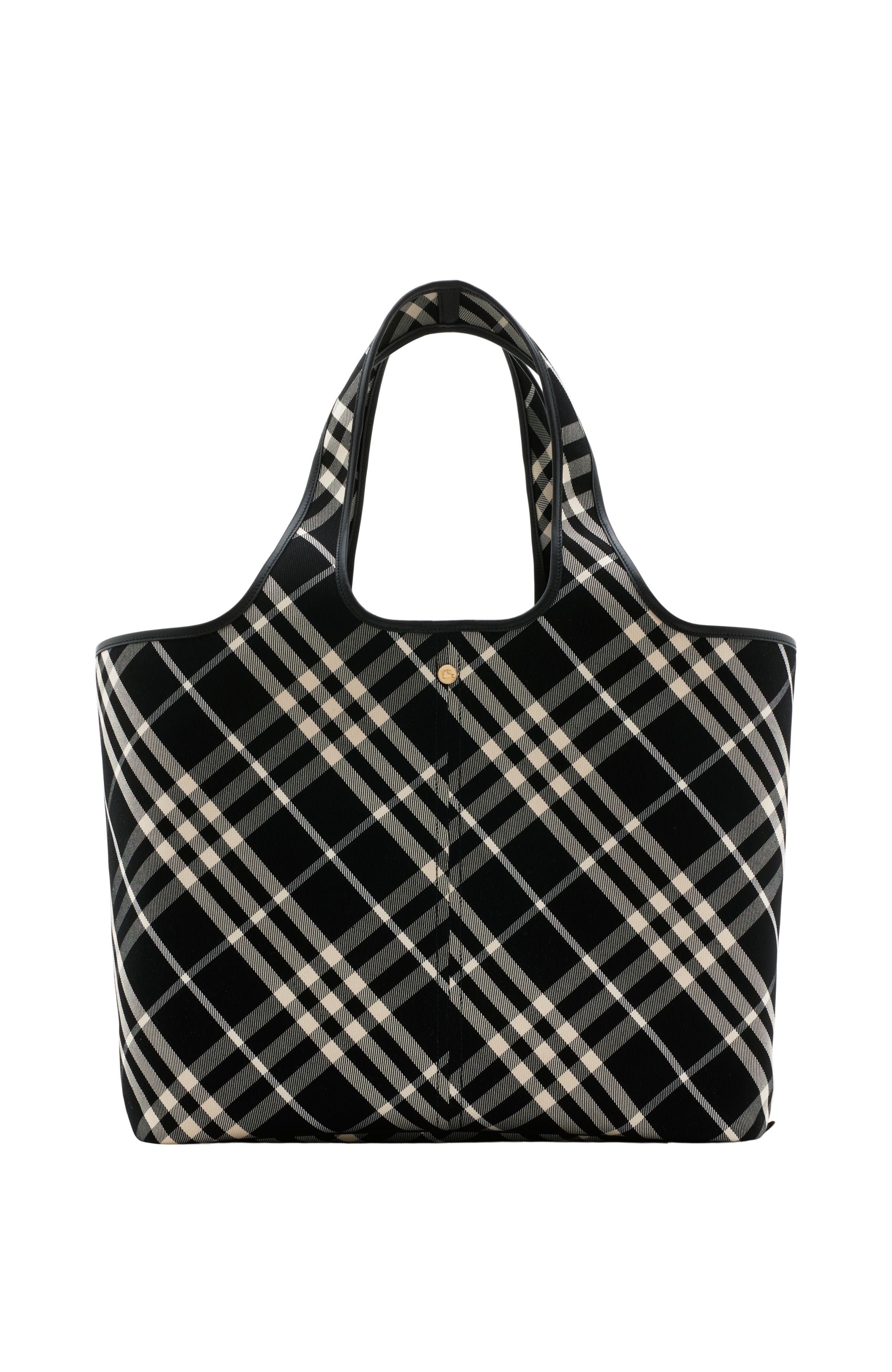 Burberry Medium Check Tote, Main, color, 