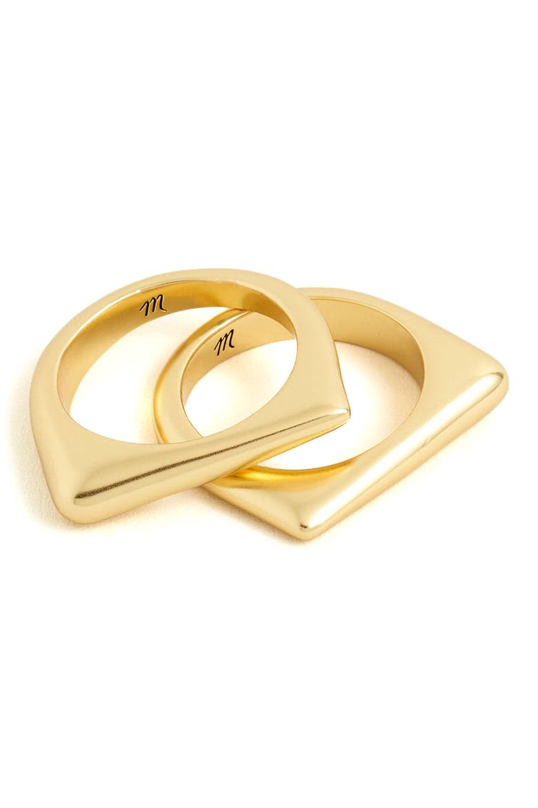 Droplet Stacking Ring Set, Main, color, VINTAGE GOLD